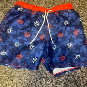 Men’s size 32/34 patriotic swim trunks